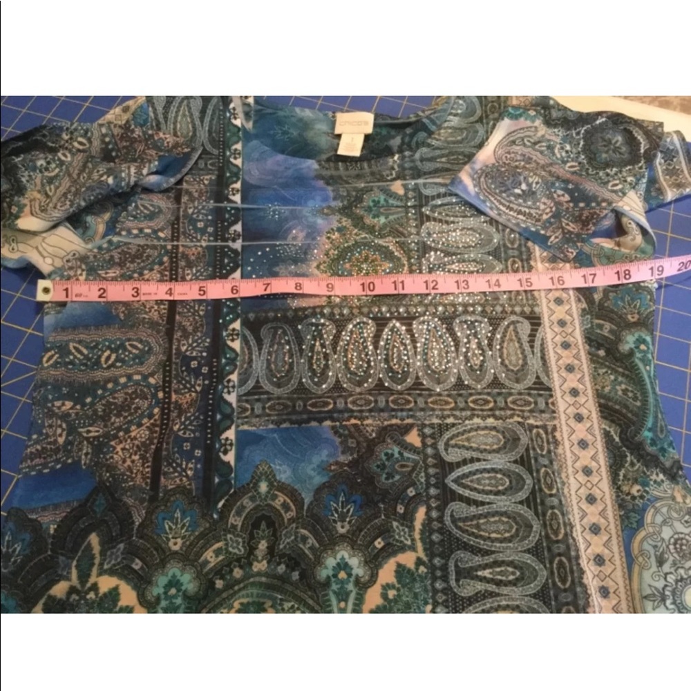 Chico’s Rhinestone Pullover Top - Picture 7 of 8